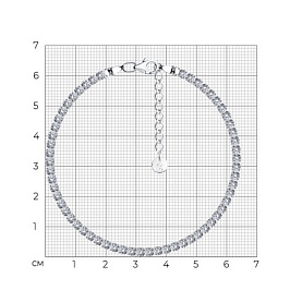 Браслет SOKOLOV - Серебро 925, Фианит (арт. 94051239)
