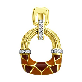 Подвеска Diamant - Серебро 925, Эмаль (арт. 93-130-00065-1)