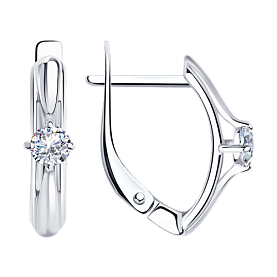 Серьги Diamant - Серебро 925, Фианит (арт. 94-120-01381-1)