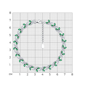 Браслет SOKOLOV - Серебро 925, Фианит (арт. 94051060-91)