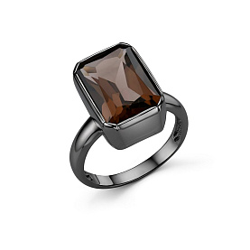 Кольцо Дар - Серебро 925, Раухтопаз (арт. К-2483чрс407)