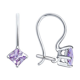 Серьги SOKOLOV - Серебро 925, Фианит (арт. 94020584)