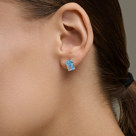 Серьги SOKOLOV - Серебро 925, Фианит (арт. 94027364)