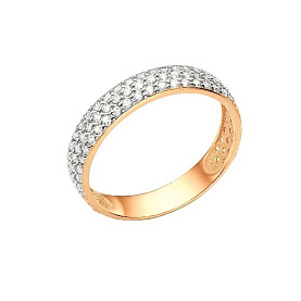 Кольцо ЮФ Династия - Золото 375, Фианит (арт. 000501-5102)