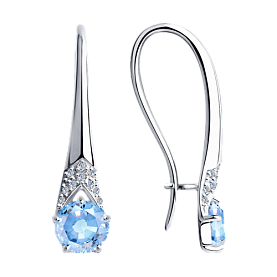 Серьги Diamant - Серебро 925, Фианит (арт. 94-120-00465-1)