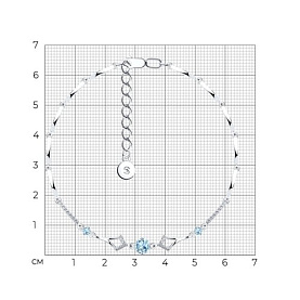 Браслет SOKOLOV - Серебро 925, Топаз, Фианит (арт. 92050097)