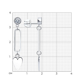Серьги SOKOLOV - Серебро 925, Фианит (арт. 94025951)