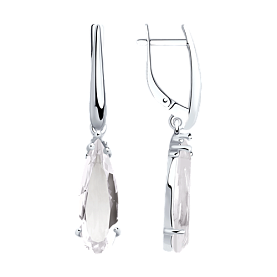 Серьги SOKOLOV - Серебро 925, Горный хрусталь (арт. 92021960)