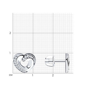 Серьги SOKOLOV - Серебро 925, Фианит (арт. 94025326)