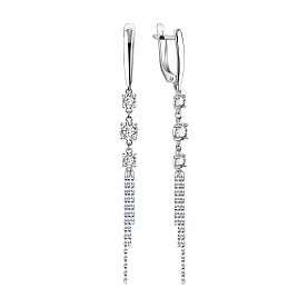 Серьги Talant - Серебро 925, Фианит (арт. 14-72-0001-17172)