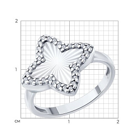 Кольцо SOKOLOV - Серебро 925, Фианит (арт. 94014859)