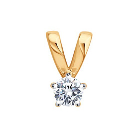 Подвеска Diamant - Золото 585, Фианит (арт. 51-130-01973-2)