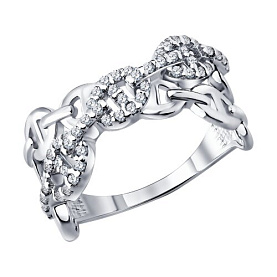 Кольцо SOKOLOV - Серебро 925, Фианит (арт. 94014987)