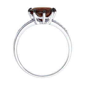 Кольцо Diamant - Серебро 925, Гранат, Фианит (арт. 94-310-02059-2)