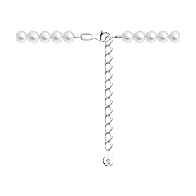 Колье SOKOLOV - Серебро 925, Жемчуг имитация (арт. 94071430)