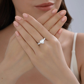 Кольцо SOKOLOV - Серебро 925, Фианит (арт. 94014408)