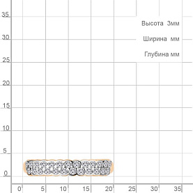 Кольцо Аквамарин - Серебро 925, Фианит (арт. 600722А.6)