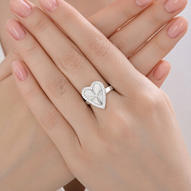 Кольцо SOKOLOV - Серебро 925, Фианит (арт. 94014880)