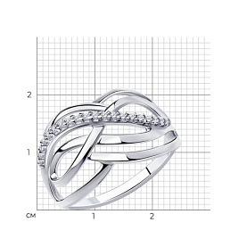 Кольцо Diamant - Серебро 925, Фианит (арт. 94-110-00696-1)