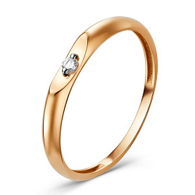 Кольцо ЮФ Династия - Золото 585, Фианит (арт. 015251-1102)