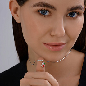 Подвеска Diamant - Серебро 925, Фианит, Эмаль (арт. 94-130-02171-1)