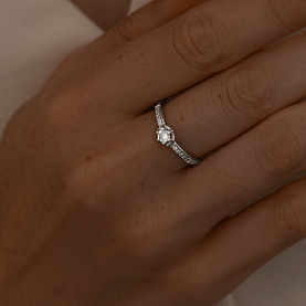 Кольцо SOKOLOV - Серебро 925, Фианит (арт. 94011264)