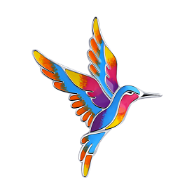 Брошь Diamant - Серебро 925, Эмаль (арт. 94-140-00535-1)