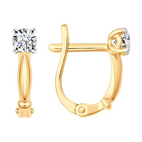 Серьги SOKOLOV - Серебро 925, Фианит (арт. 93022378)