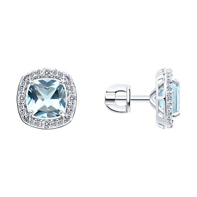Серьги SOKOLOV - Серебро 925, Топаз (арт. 92025377)