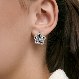 Серьги SOKOLOV - Серебро 925, Фианит (арт. 94027711)