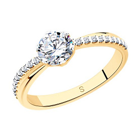 Кольцо SOKOLOV - Серебро 925, Фианит (арт. 93011091)