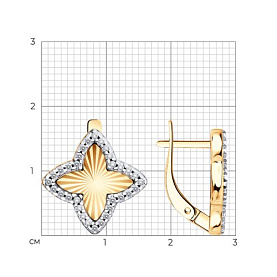 Серьги SOKOLOV - Серебро 925, Фианит (арт. 93022568)