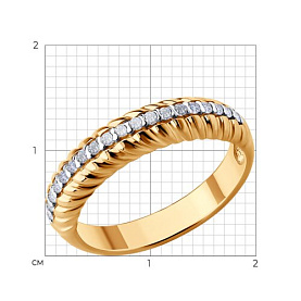 Кольцо Diamant - Серебро 925, Фианит (арт. 93-110-02161-1)
