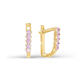 Серьги Иллада - Серебро 925, Фианит (арт. сп120226)