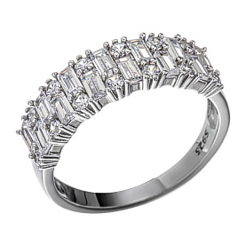 Кольцо Мастер Клио - Серебро 925, Фианит (арт. 22К150114)