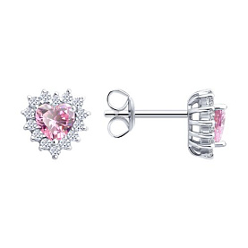 Серьги SOKOLOV - Серебро 925, Фианит (арт. 94027158-91)