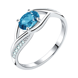 Кольцо Talant - Серебро 925, Кристалл, Фианит (арт. 20-72-000Ц-11816)
