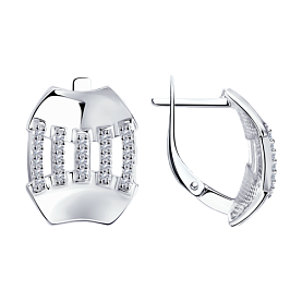 Серьги SOKOLOV - Серебро 925, Фианит (арт. 94024194)