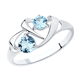 Кольцо SOKOLOV - Серебро 925, Топаз (арт. 92011765)