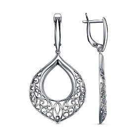 Серьги Красная пресня - Серебро 925 (арт. 33015164)