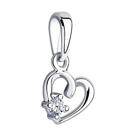 Подвеска SOKOLOV - Серебро 925, Фианит (арт. 94031734)