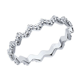 Кольцо SOKOLOV - Серебро 925, Фианит (арт. 94013718)