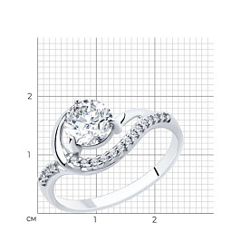 Кольцо Diamant - Серебро 925, Фианит (арт. 94-110-00013-1)