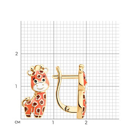 Серьги SOKOLOV - Серебро 925, Эмаль (арт. 93022464)