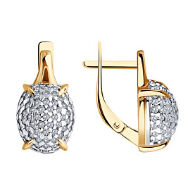 Серьги Diamant - Серебро 925, Фианит (арт. 93-120-01992-1)