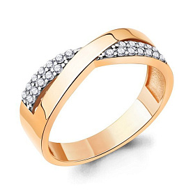 Кольцо Аквамарин - Серебро 925, Фианит (арт. 67325А.6)