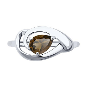 Кольцо Diamant - Серебро 925, Раухтопаз (арт. 94-310-00594-4)