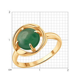 Кольцо SOKOLOV - Серебро 925, Жадеит (арт. 83010300)