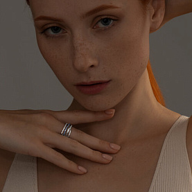 Кольцо SOKOLOV - Серебро 925, Фианит (арт. 94013673)