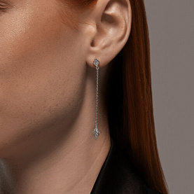 Серьги SOKOLOV - Серебро 925, Фианит (арт. 94026679)